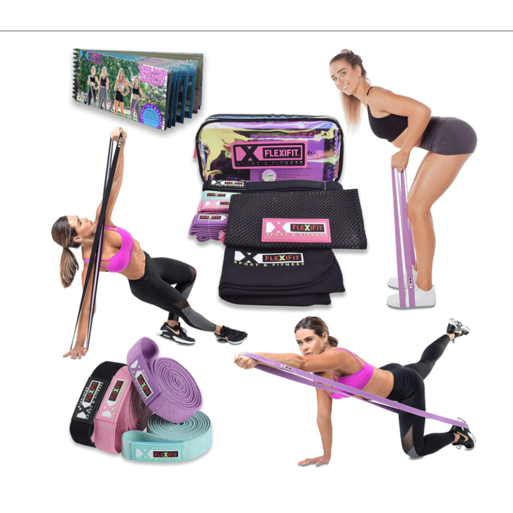 New 4 Fabric Resistance Bands Set for Women